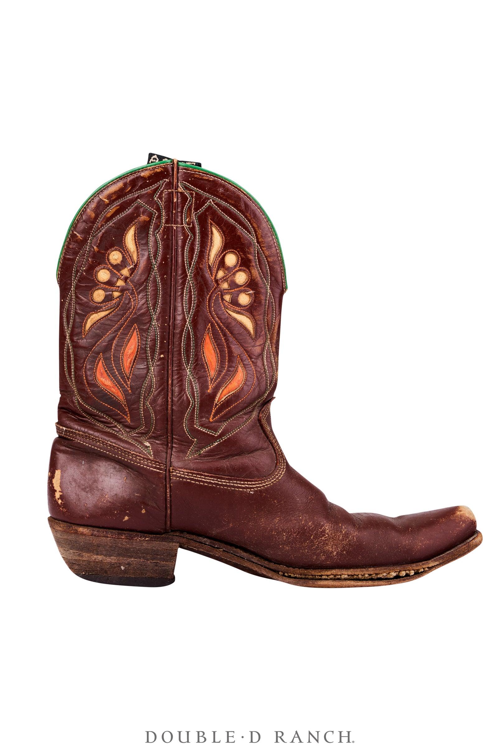 Boot, Vintage, Underlay, Floral, Acme Boot Company, Vintage, 1362