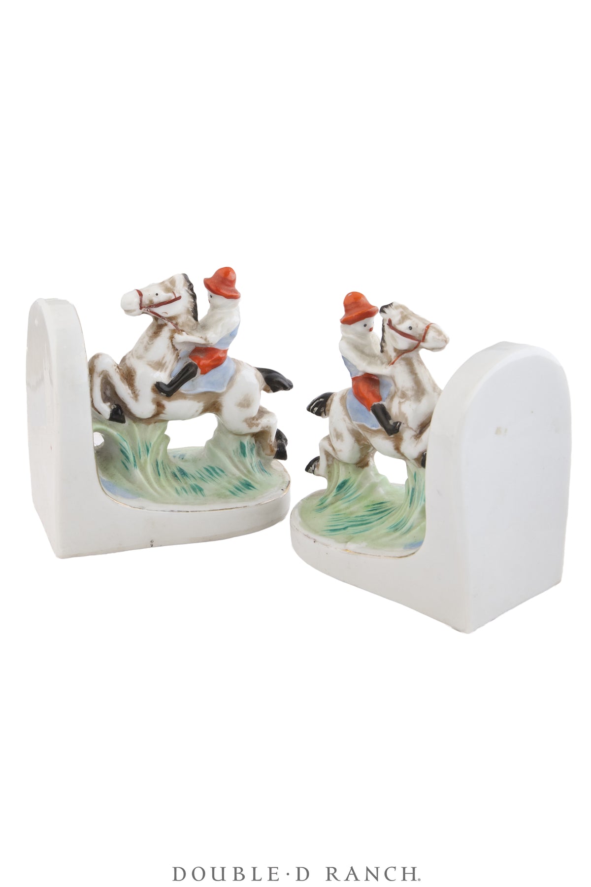 Miscellaneous, Bookends, Cowboys, Porcelain, Vintage, 1427