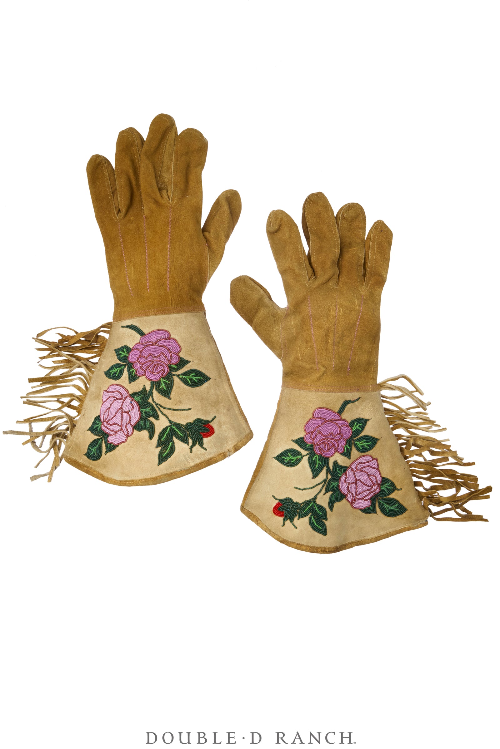 Miscellaneous, Gauntlets, Beaded Plains, Floral, Vintage ‘30s, 1439