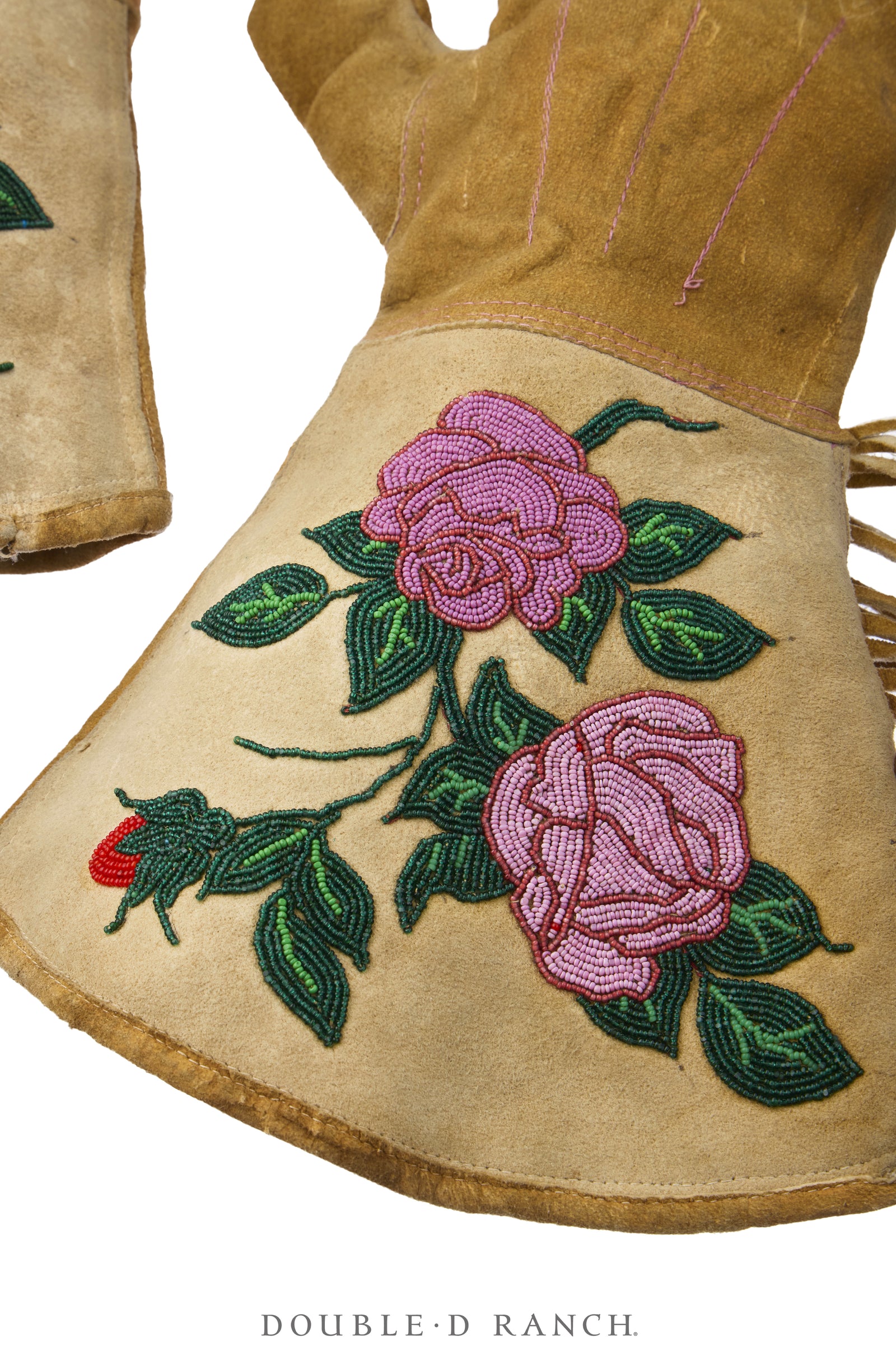 Miscellaneous, Gauntlets, Beaded Plains, Floral, Vintage ‘30s, 1439