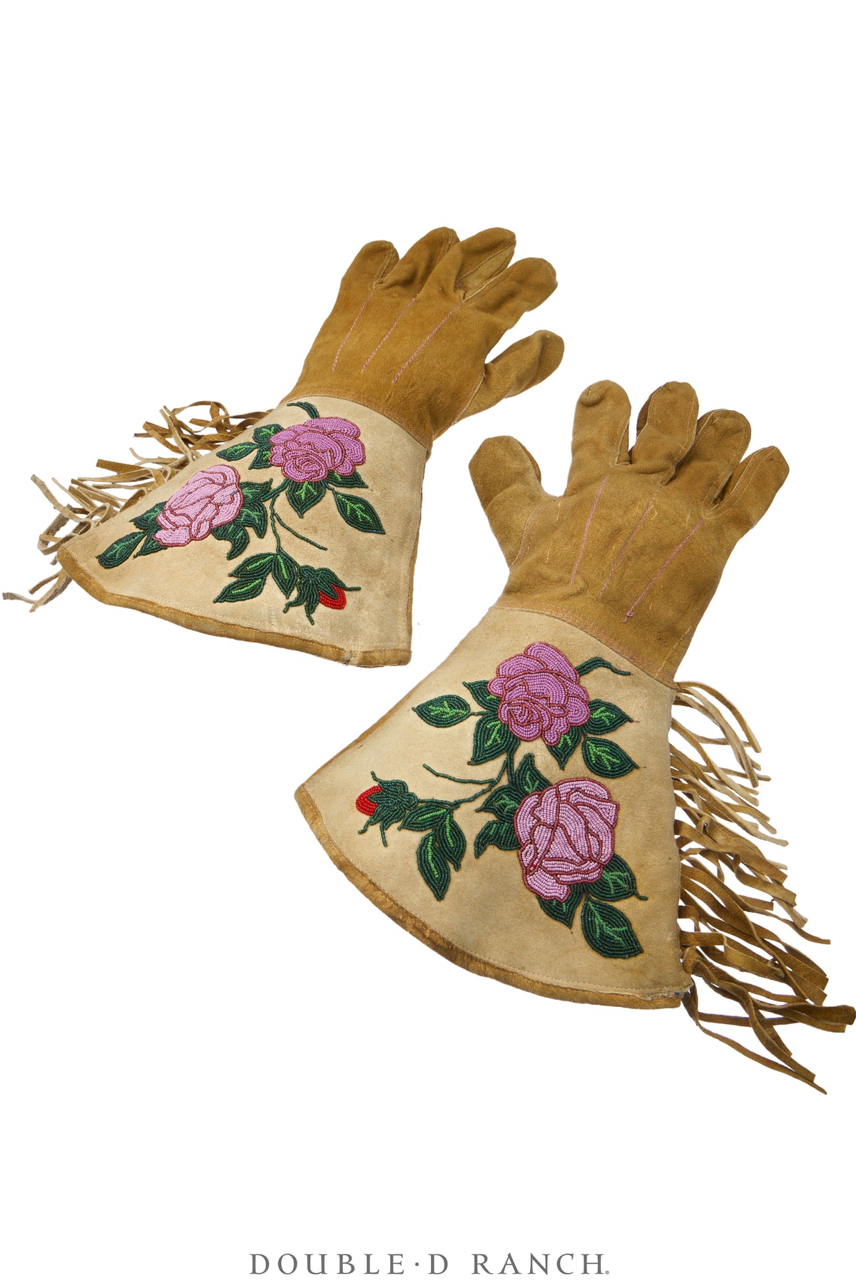 Miscellaneous, Gauntlets, Beaded Plains, Floral, Vintage ‘30s, 1439
