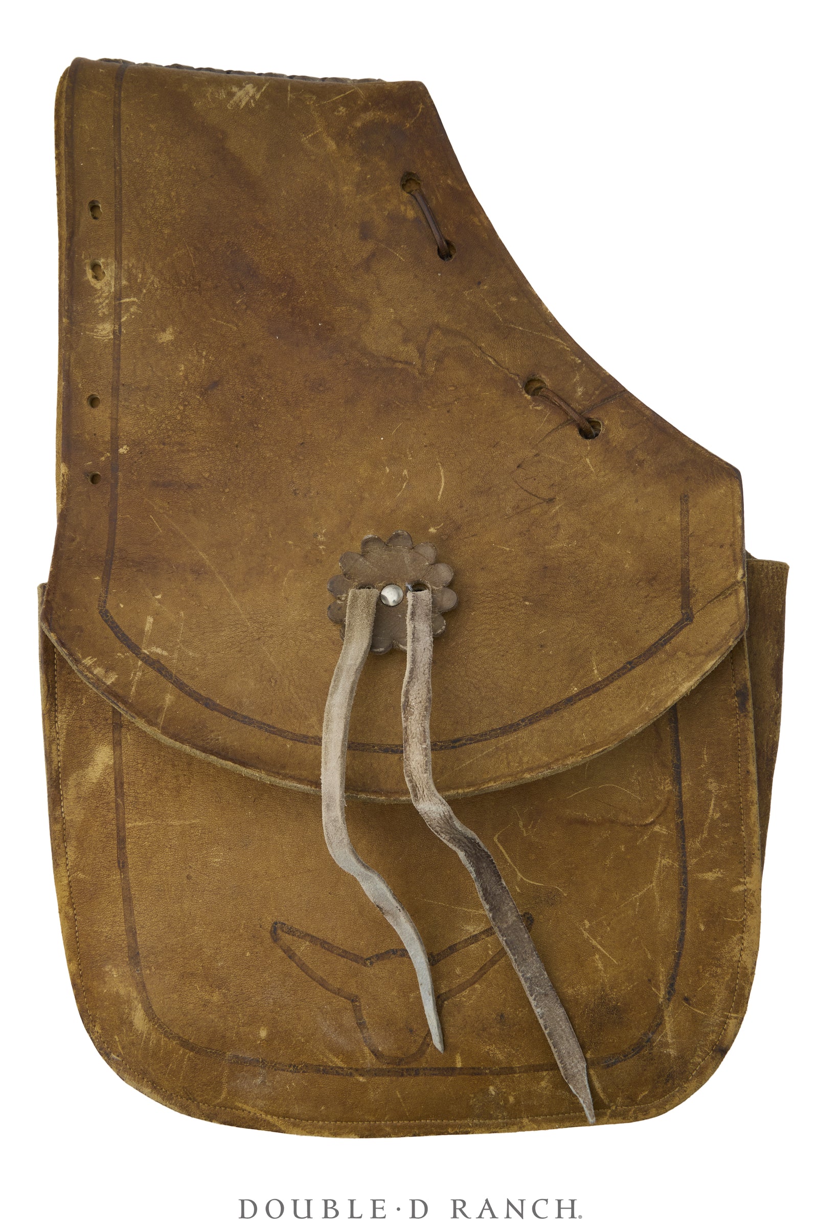 Bag, Saddle Bags, Longhorns, Conchos, Leather, Vintage, 1442