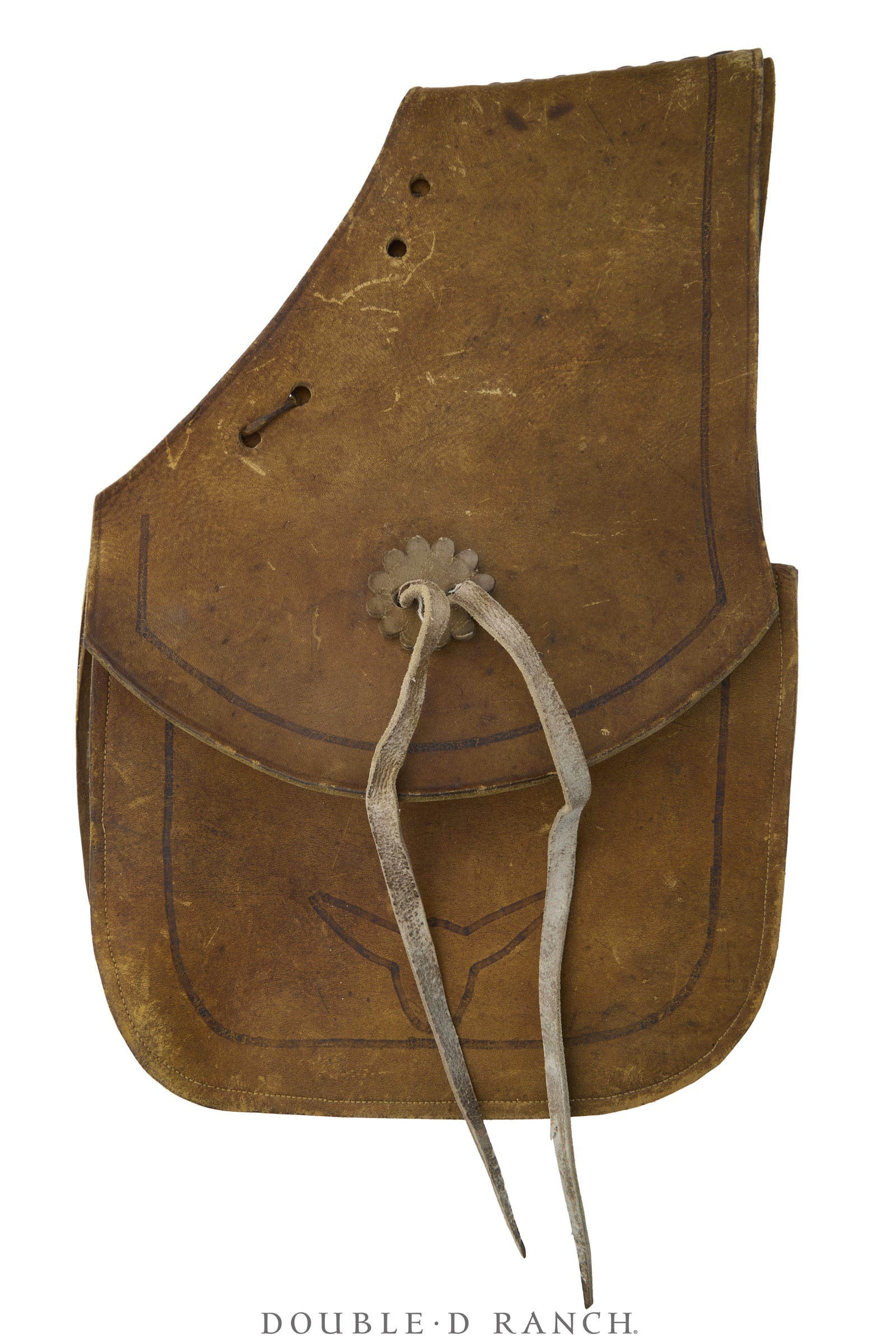 Bag, Saddle Bags, Longhorns, Conchos, Leather, Vintage, 1442
