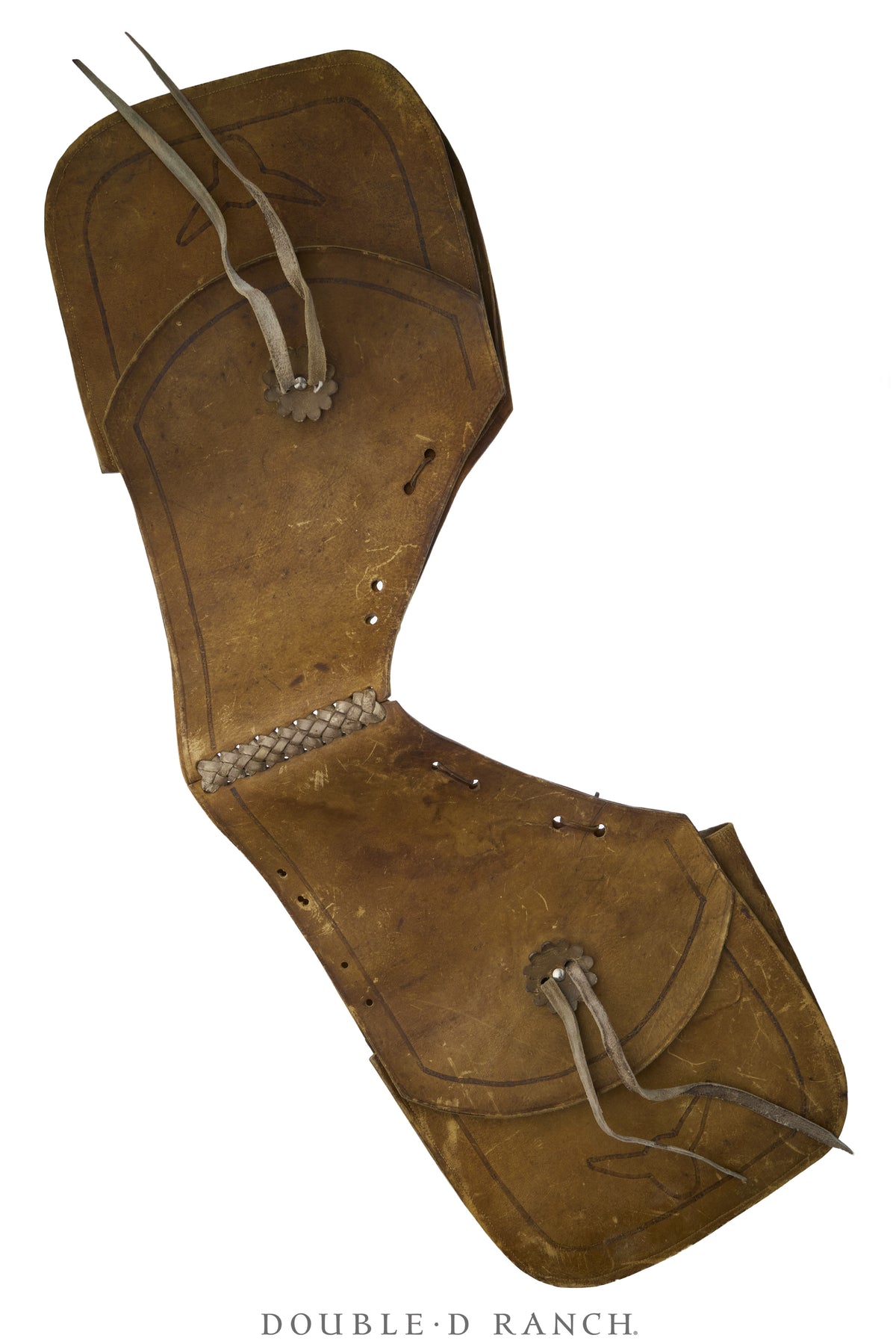 Bag, Saddle Bags, Longhorns, Conchos, Leather, Vintage, 1442