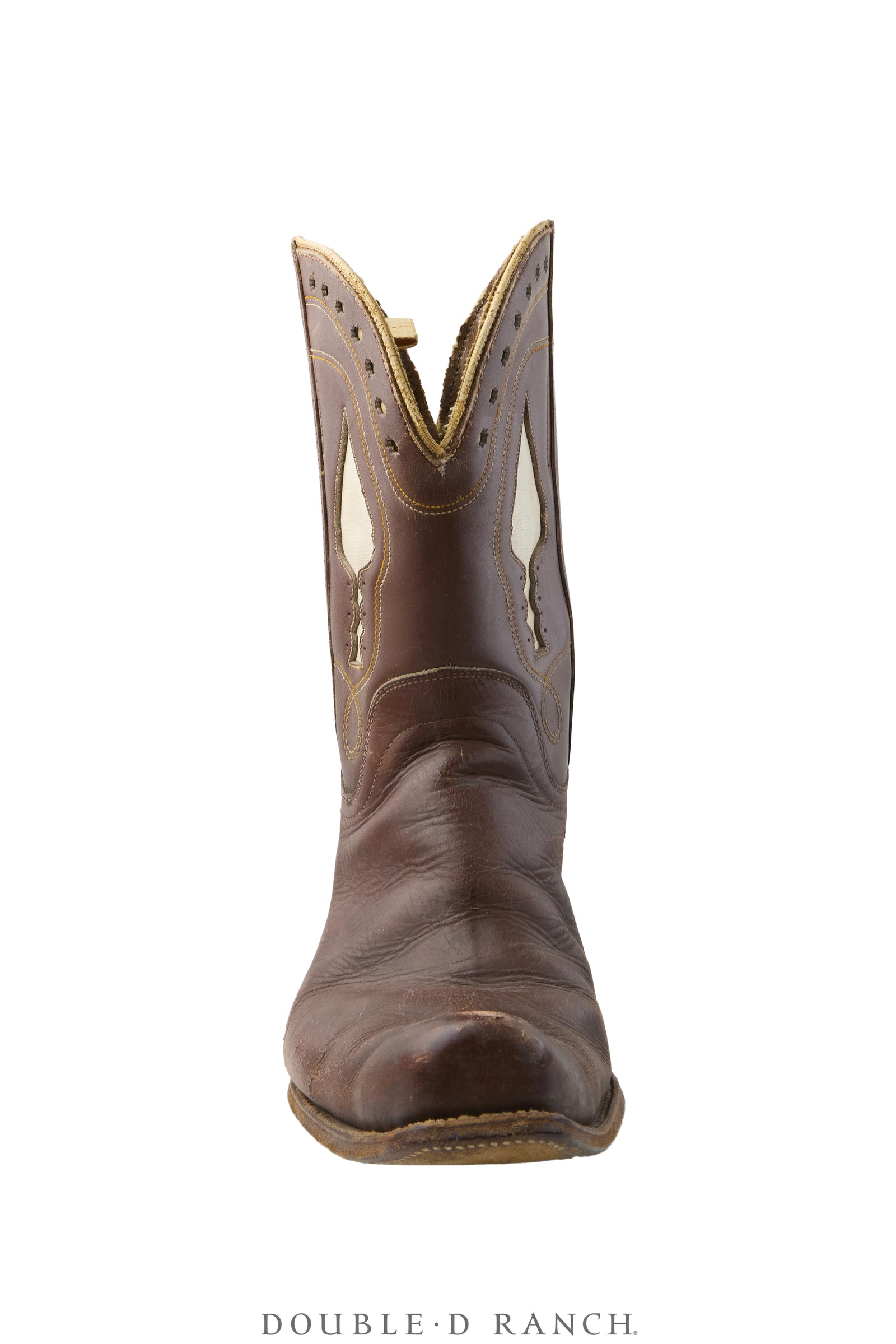 Boot, Vintage, Underlay, Stylized Spade, Snub Nose, Vintage, 1446