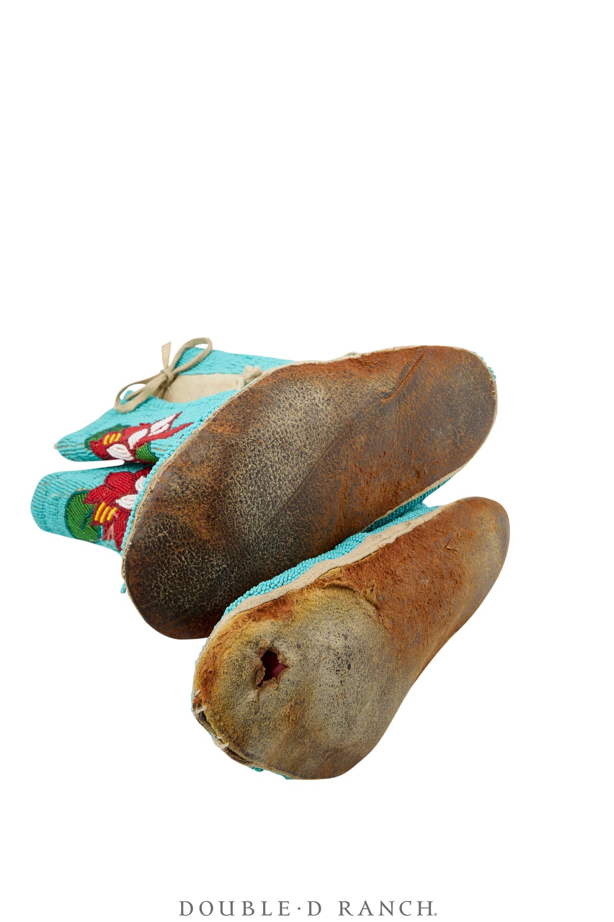 Miscellaneous, Artifact, Moccasins, Beaded, Northern Plains, Floral Motif, Tall, Vintage, 1408
