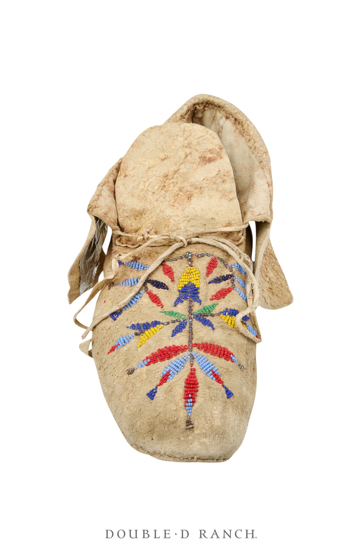 Miscellaneous, Artifact, Moccasins, Beaded, Santee Sioux, Vintage, 1410