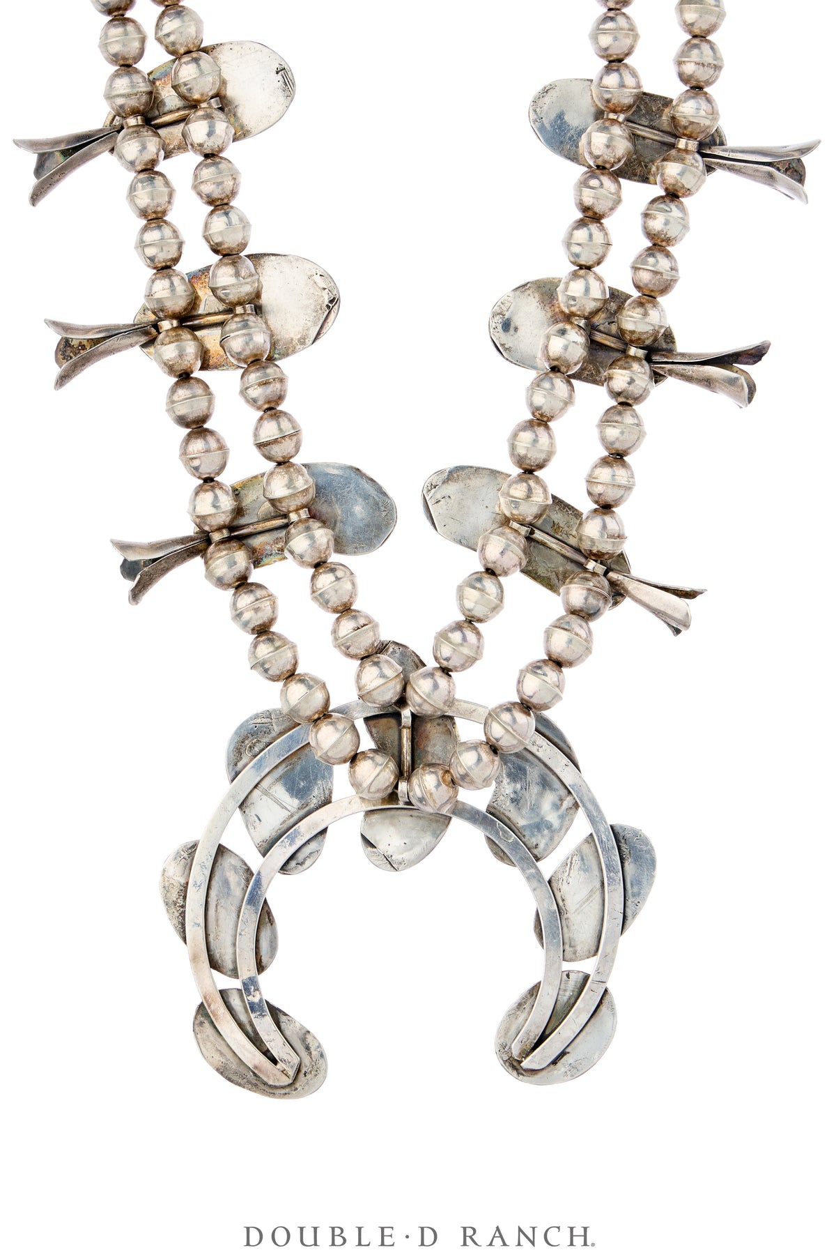 Necklace, Squash Blossom, Coral, Vintage ‘70s, 3929