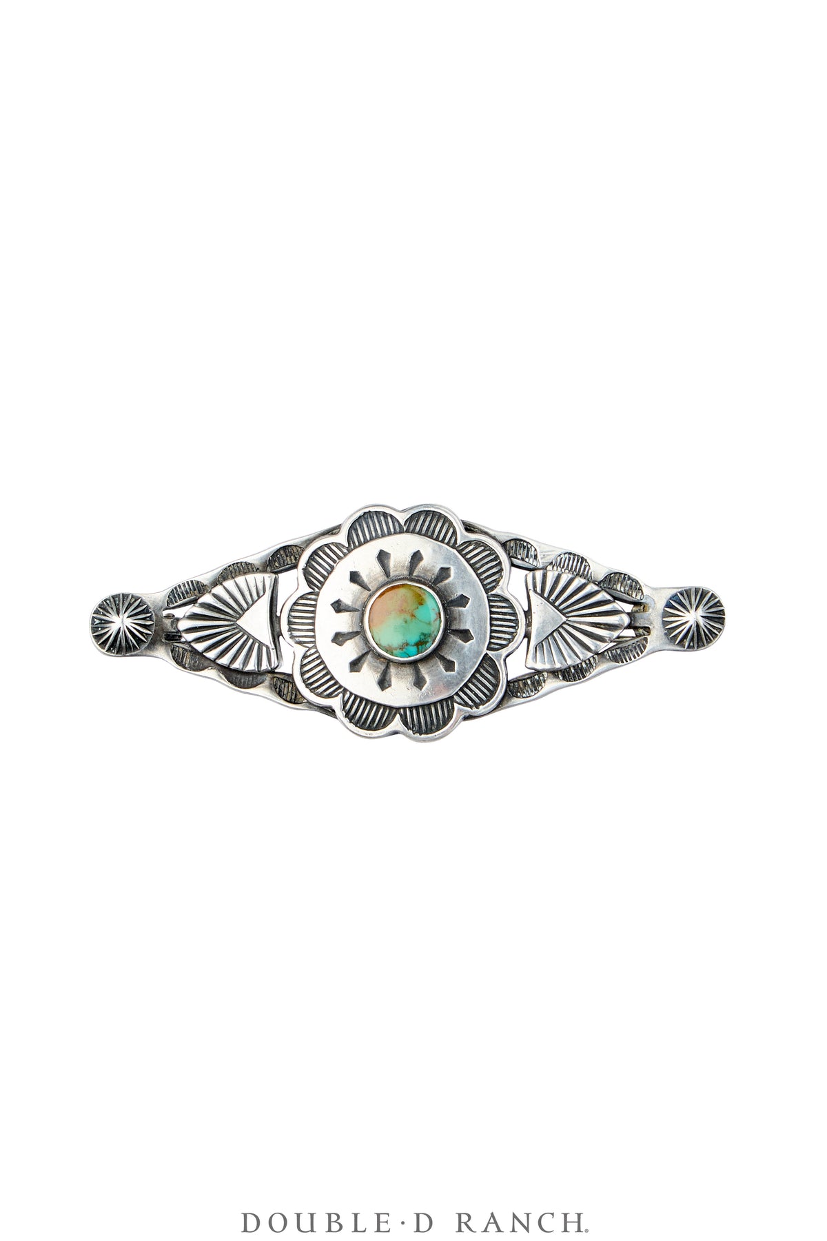 Pin, Fred Harvey Railroad Era, Turquoise, Vintage 40s, 1301