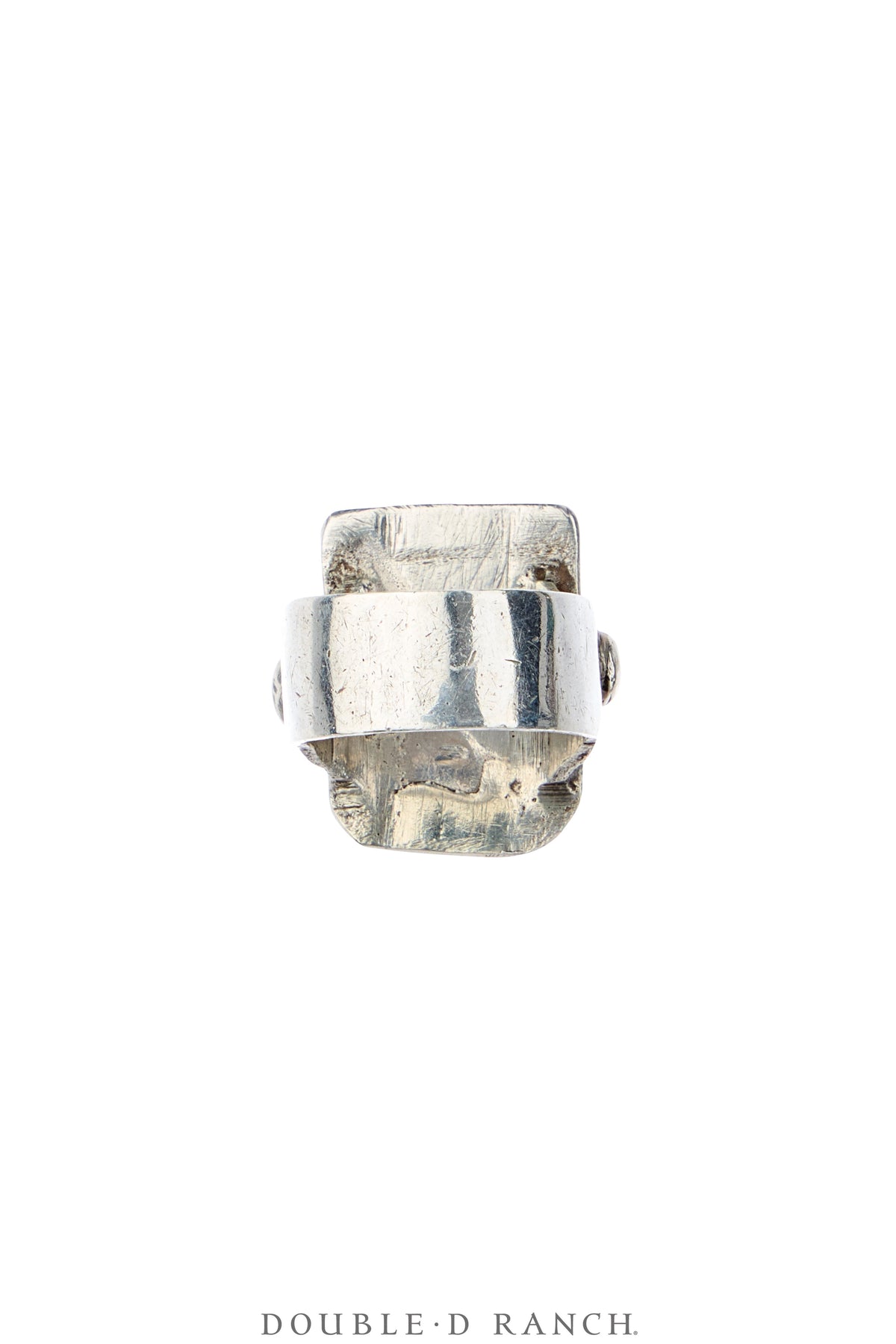 Ring, Natural Stone, Turquoise & Coin Silver, Sans Hallmark, Vintage Early 20th, 2137