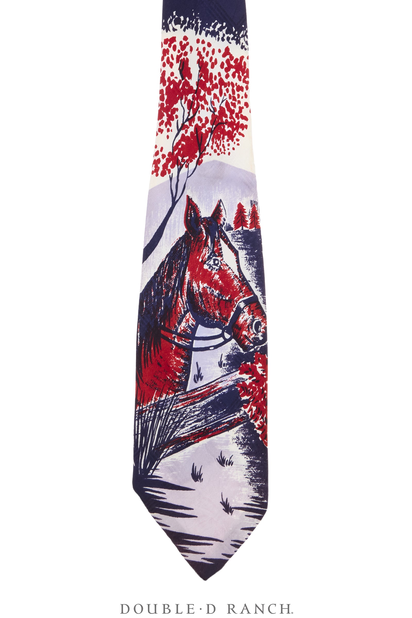 Necktie, Western, Horse, Vintage, ‘50s, 261