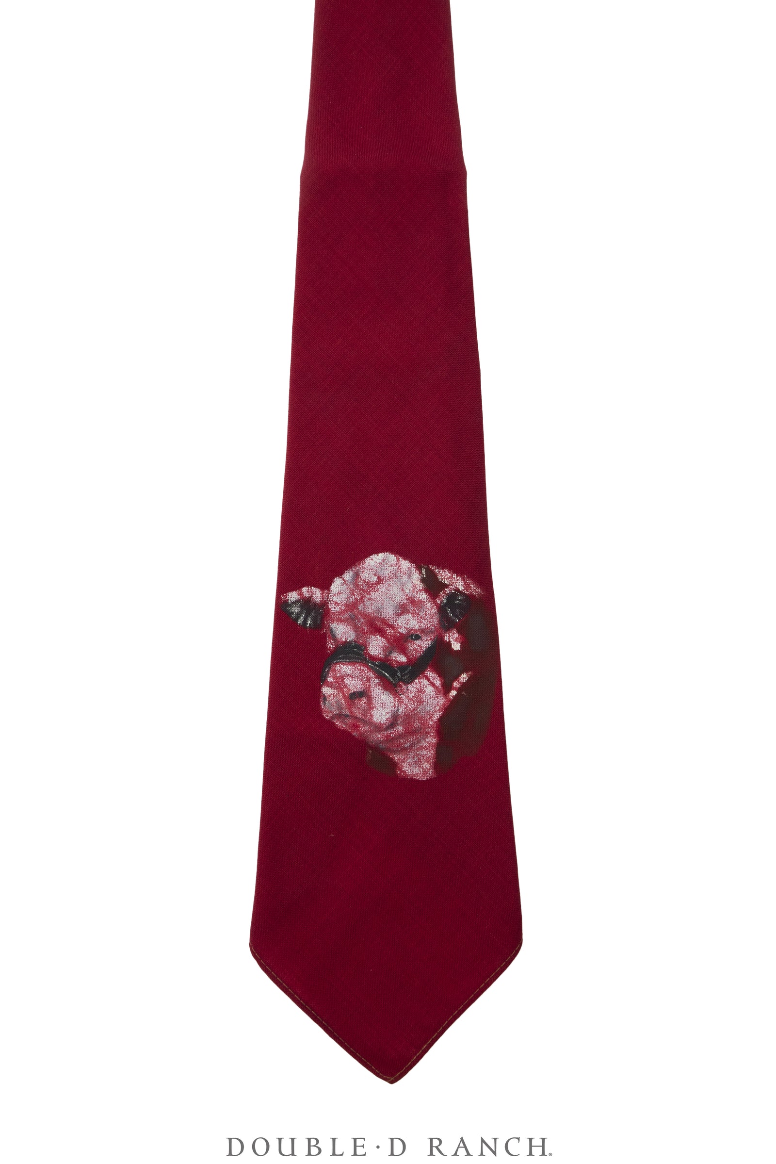 Necktie, Western, Handpainted,  Hereford Bull, Vintage ‘50s, 267