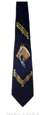 Miscellaneous, Necktie, Western, Equestrian, Vintage, 1265
