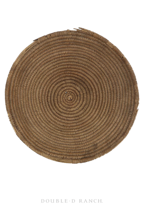 Basket, Bowl, Apache, Solid, 17" Vintage Early, 1456