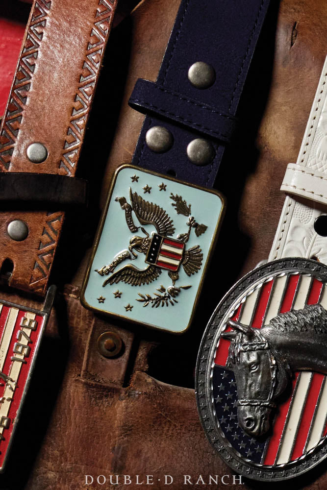 Belt, A Vintage, Buckle, Patriotic Eagle, Vintage, 715