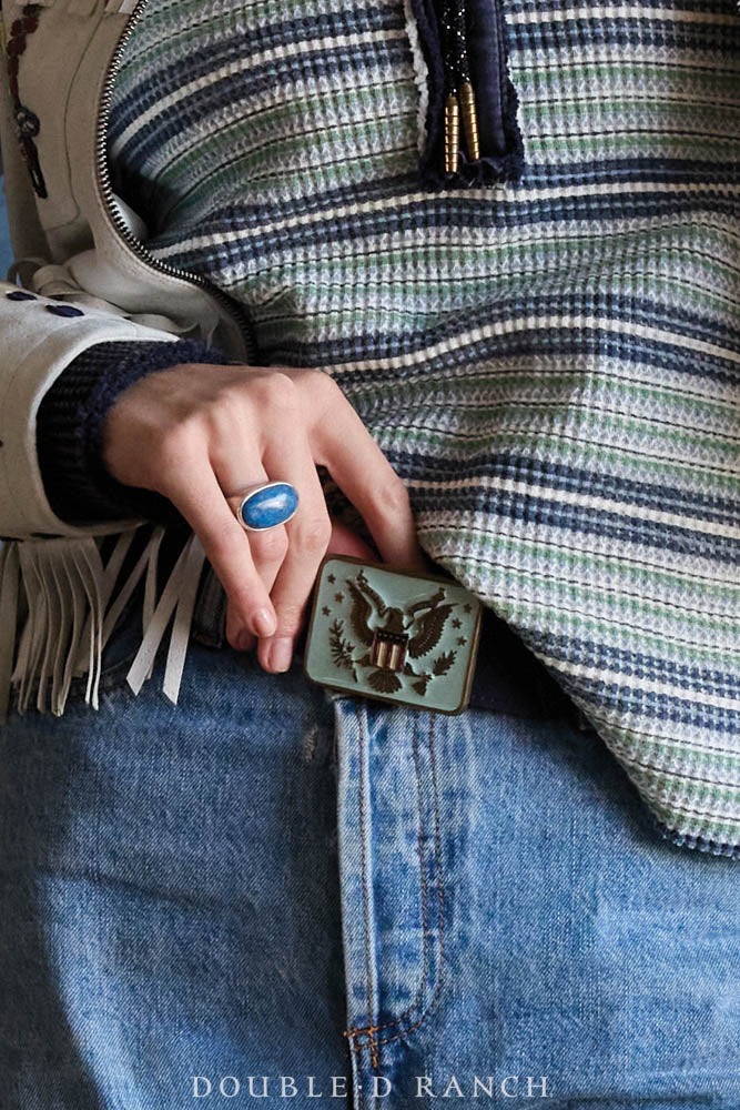 Ring, Natural Stone, Lapis Artisan, Contemporary, 2012