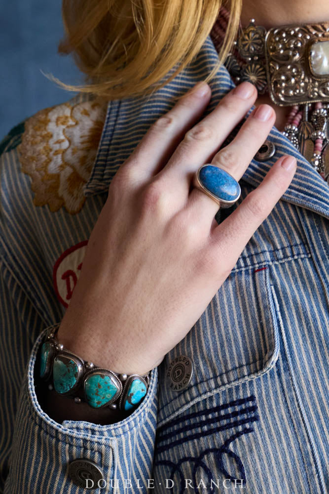Ring, Natural Stone, Lapis Artisan, Contemporary, 2012