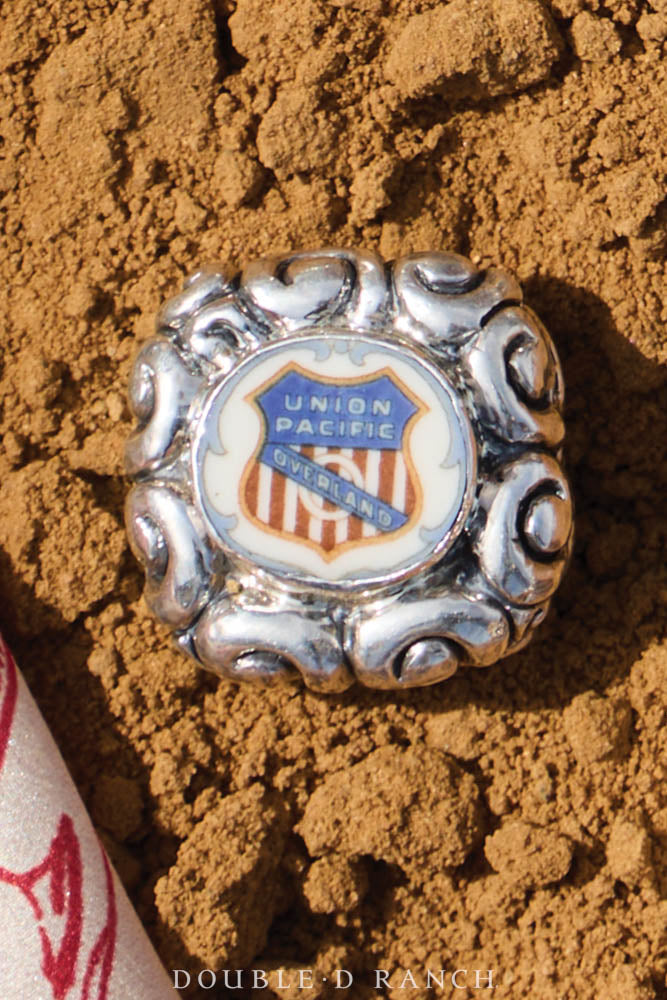 Ring, Dian Malouf, Statement, Railroad China, Union Jack, Contemporary, 1861