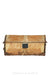 Home, Furniture, Trunk,  Valise, Document Travel, Hide Covered, Studded, Vintage 19th Century