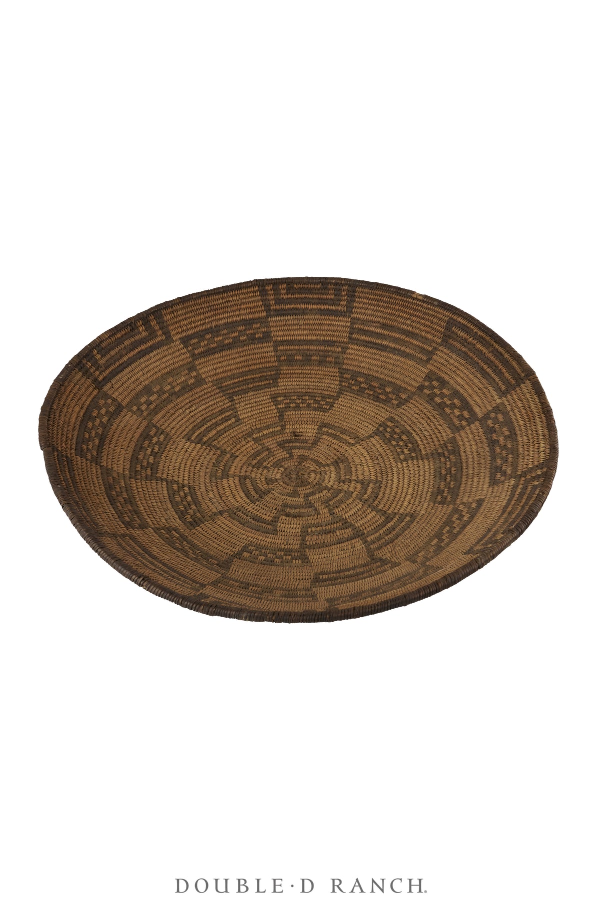 Miscellaneous, Basket, Tray, Apache, Stair Step Motifs, Antique Turn of the Century, 1377