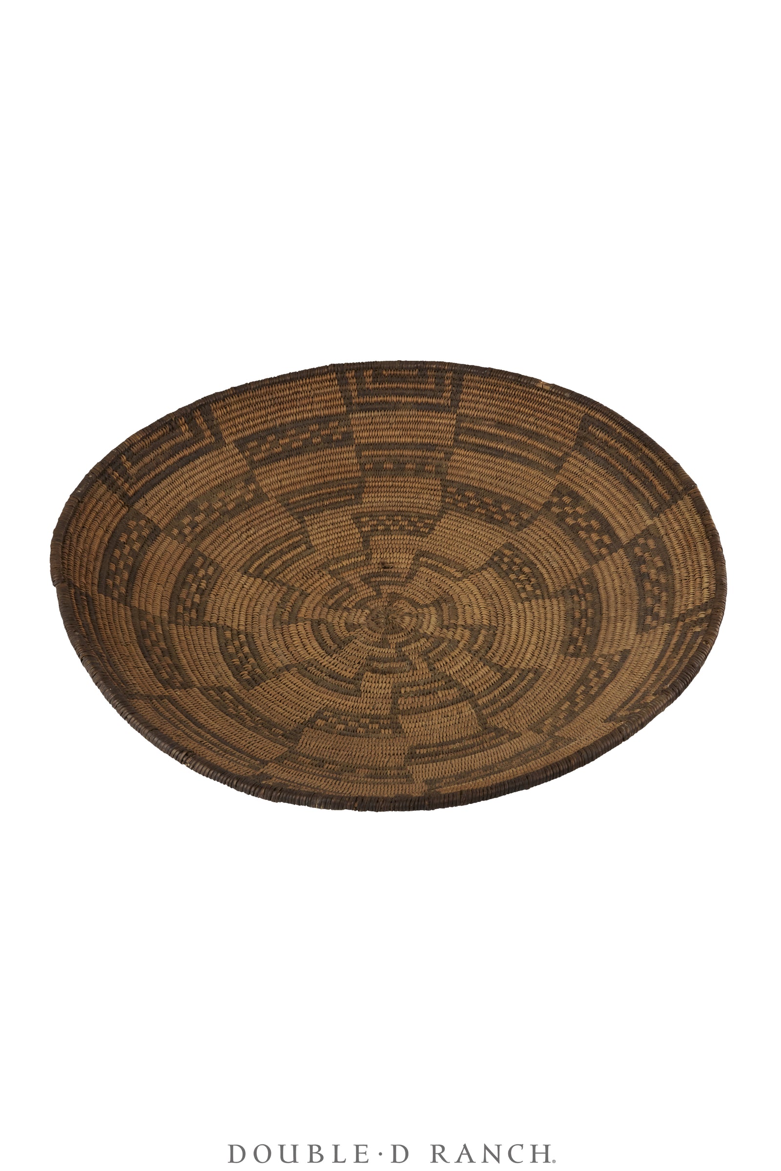 Miscellaneous, Basket, Tray, Apache, Stair Step Motifs, Antique Turn of the Century, 1377