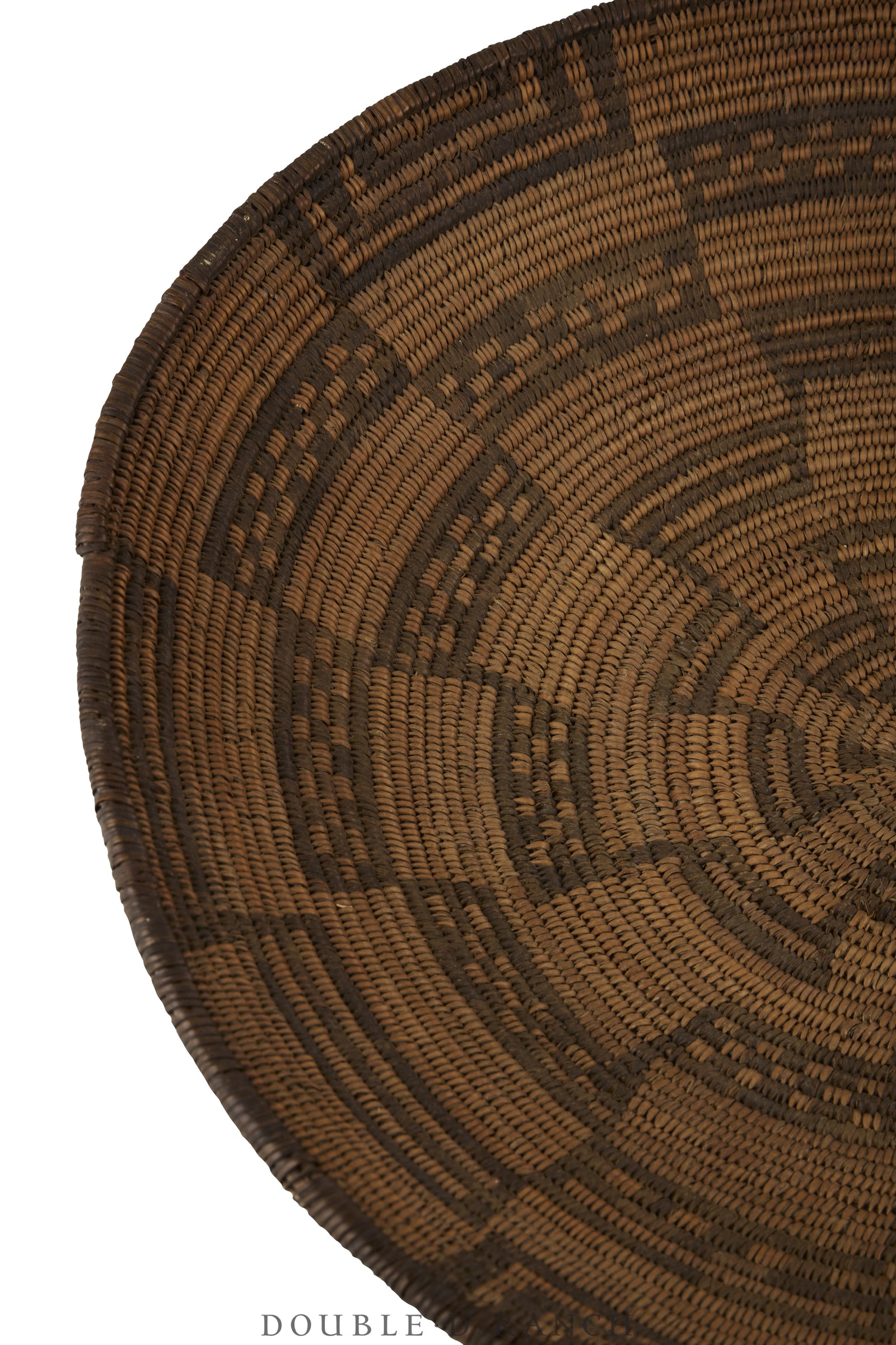 Miscellaneous, Basket, Tray, Apache, Stair Step Motifs, Antique Turn of the Century, 1377