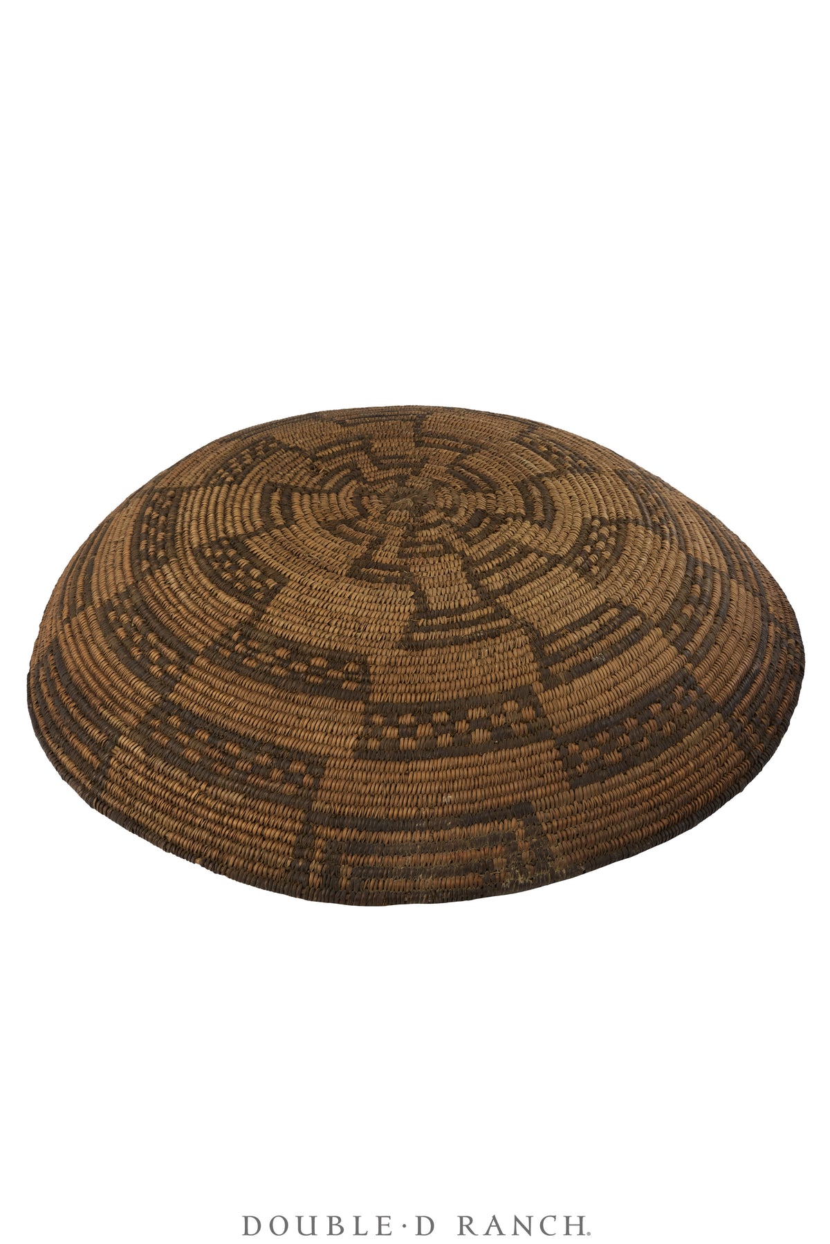 Miscellaneous, Basket, Tray, Apache, Stair Step Motifs, Antique Turn of the Century, 1377