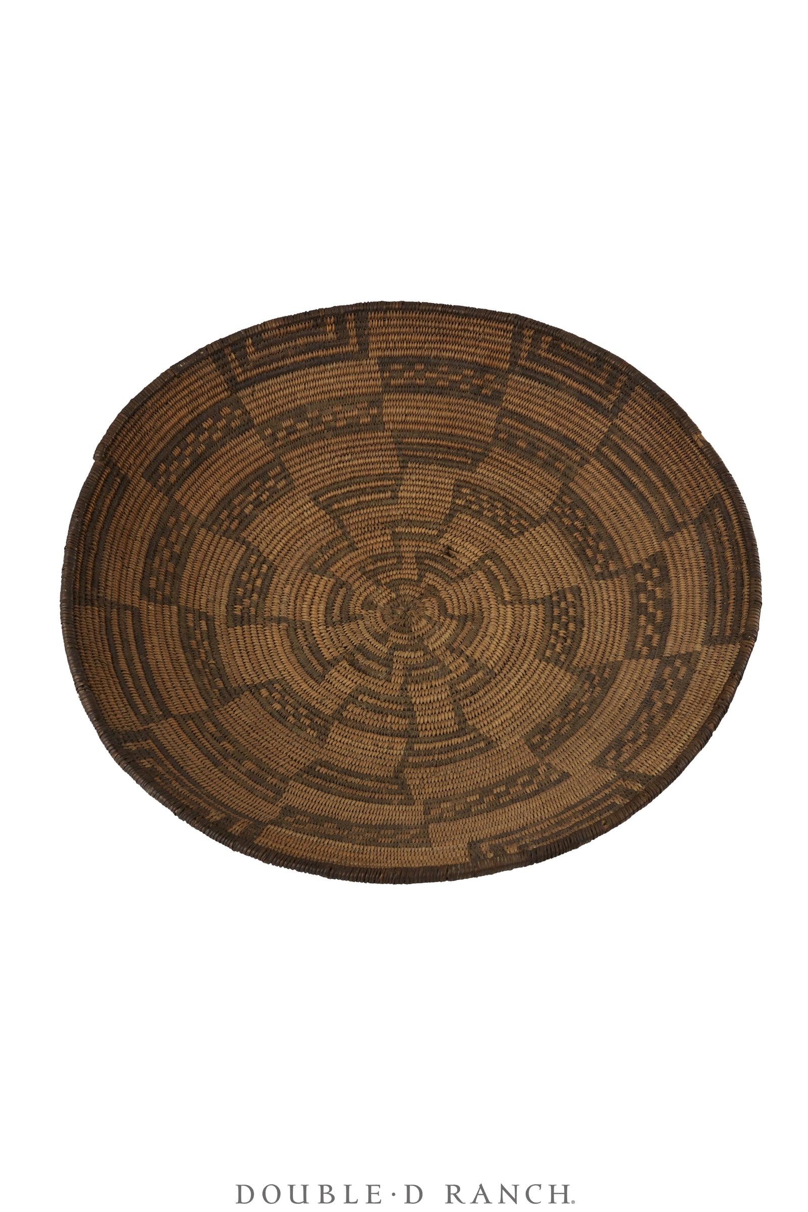 Miscellaneous, Basket, Tray, Apache, Stair Step Motifs, Antique Turn of the Century, 1377