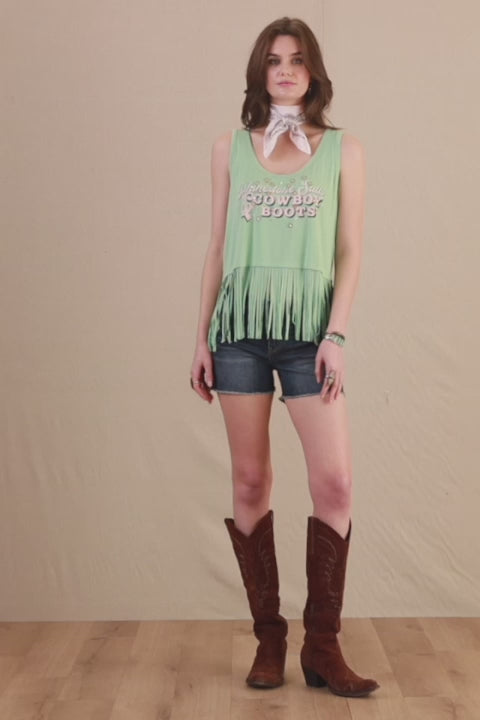 Top, Rhinestone Suits & Cowboy Boots Tank