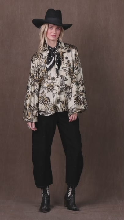 Blouse, Petro Plaid