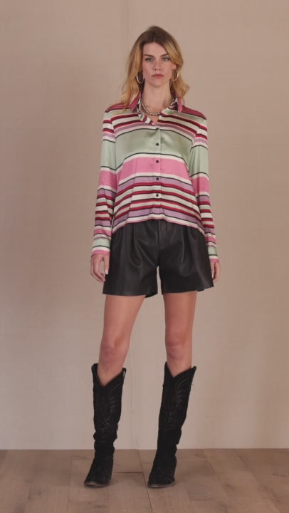 Blouse, Round Top Serape
