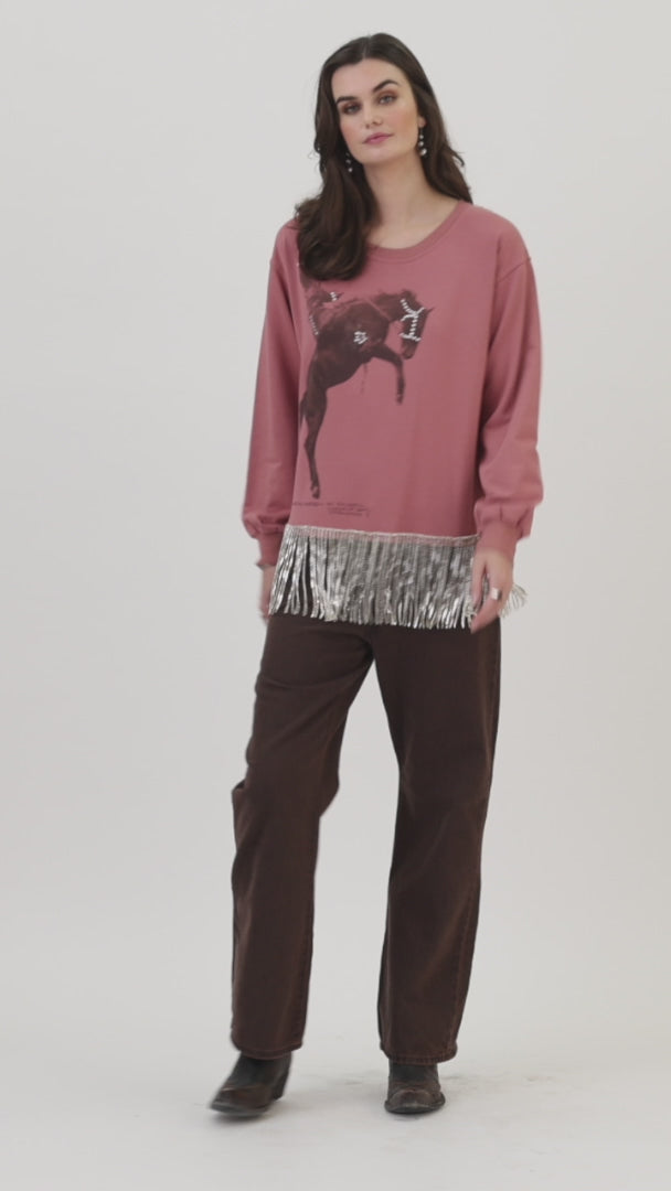 Top, Thundering Hooves Sweatshirt