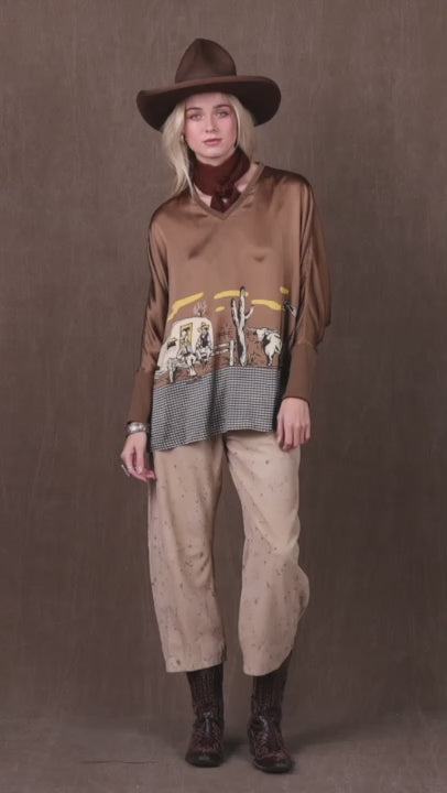 Top, Oil Camp Poncho