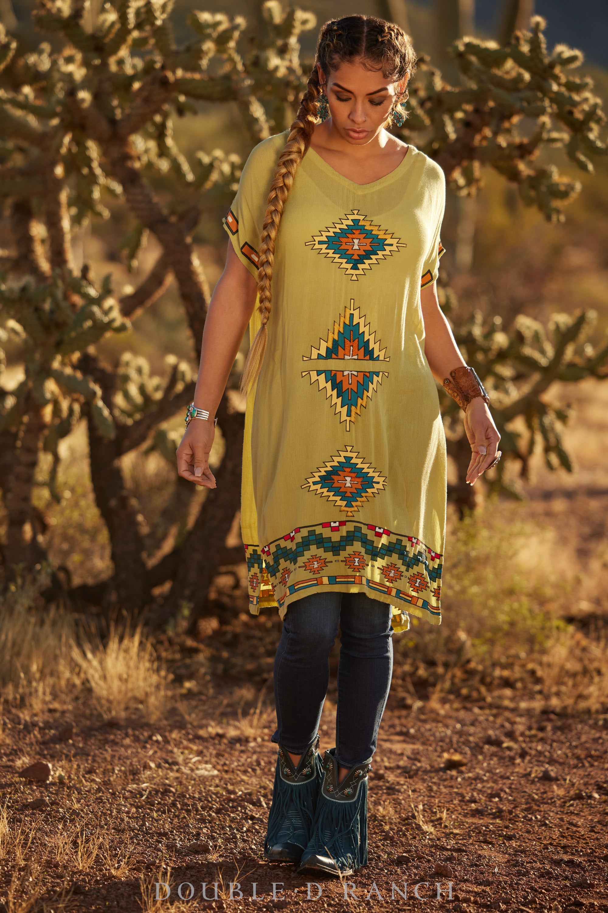 Top, Stair Stepped Mesa Tunic