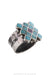 Ring, Inlay, Turquoise, Purple Spiny Oyster, 773