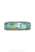 Cuff, Inlay, Turquoise, Leather Lined, Artisan, Charlie Favour, Contemporary, 3059C