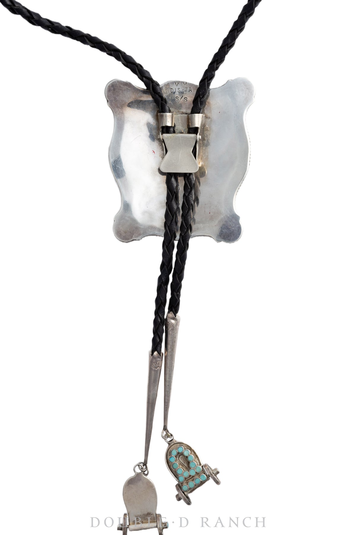 Belt & Bolo Set, Inlay, Conestoga wagon, Dishta, Vintage, 1631