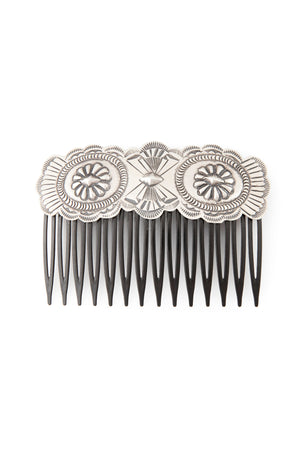 Miscellaneous, Hair Comb, Sterling Silver, Repousse Hair Comb, 133