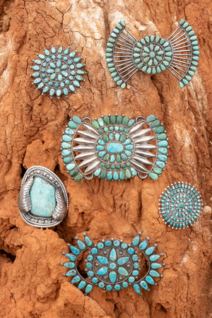 Pin & Pendant, Turquoise, 510
