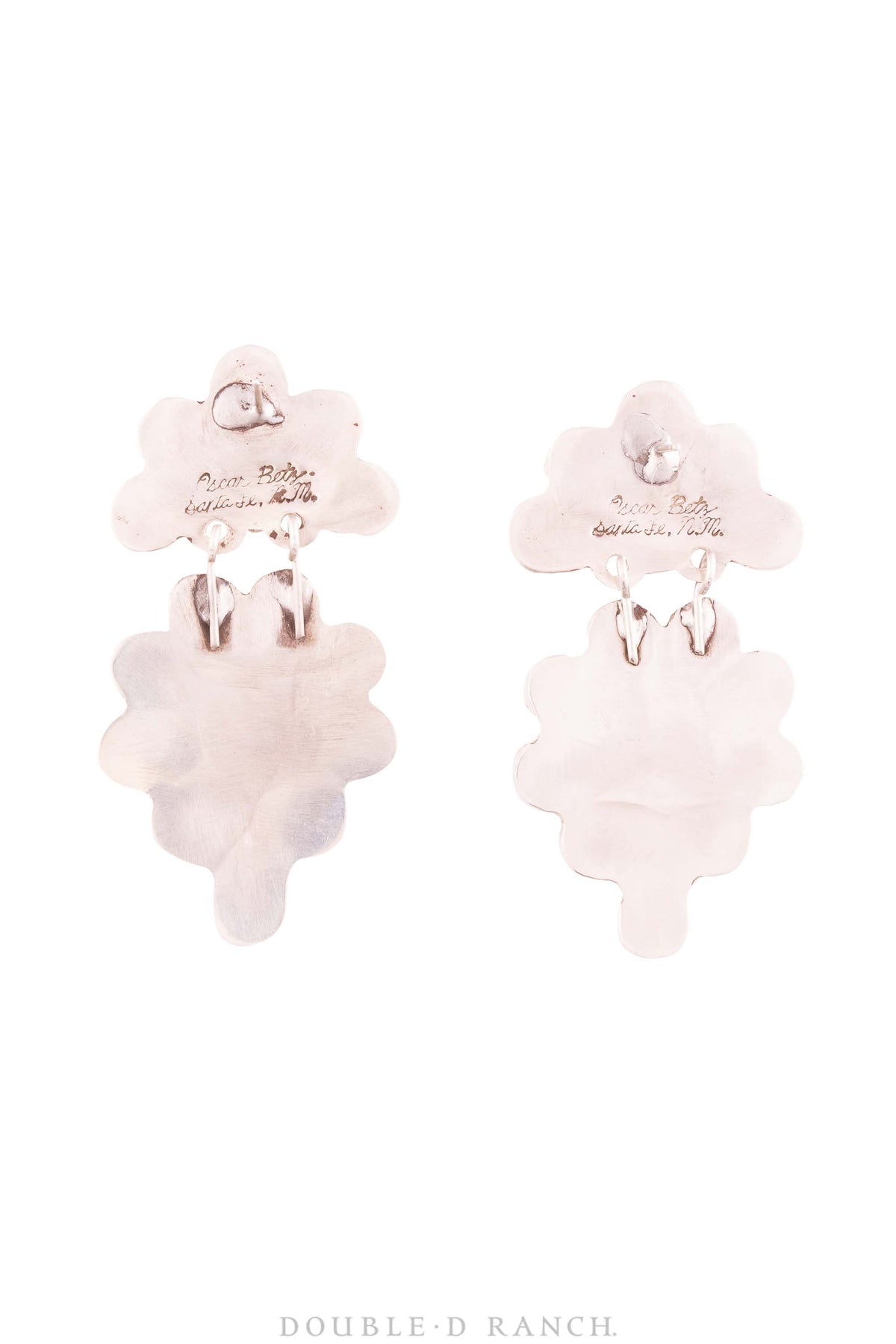 Earrings, Oscar Betz, Triangle, Lazulite, Hallmark, 512LAZ