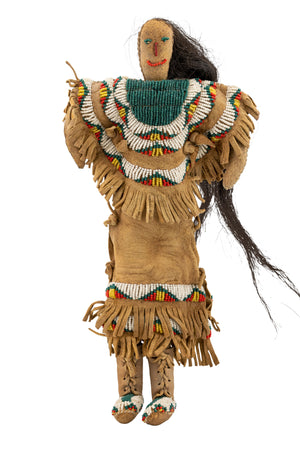 Miscellaneous, Doll, Lakota Style, Beaded Buckskin Reproduction, 101