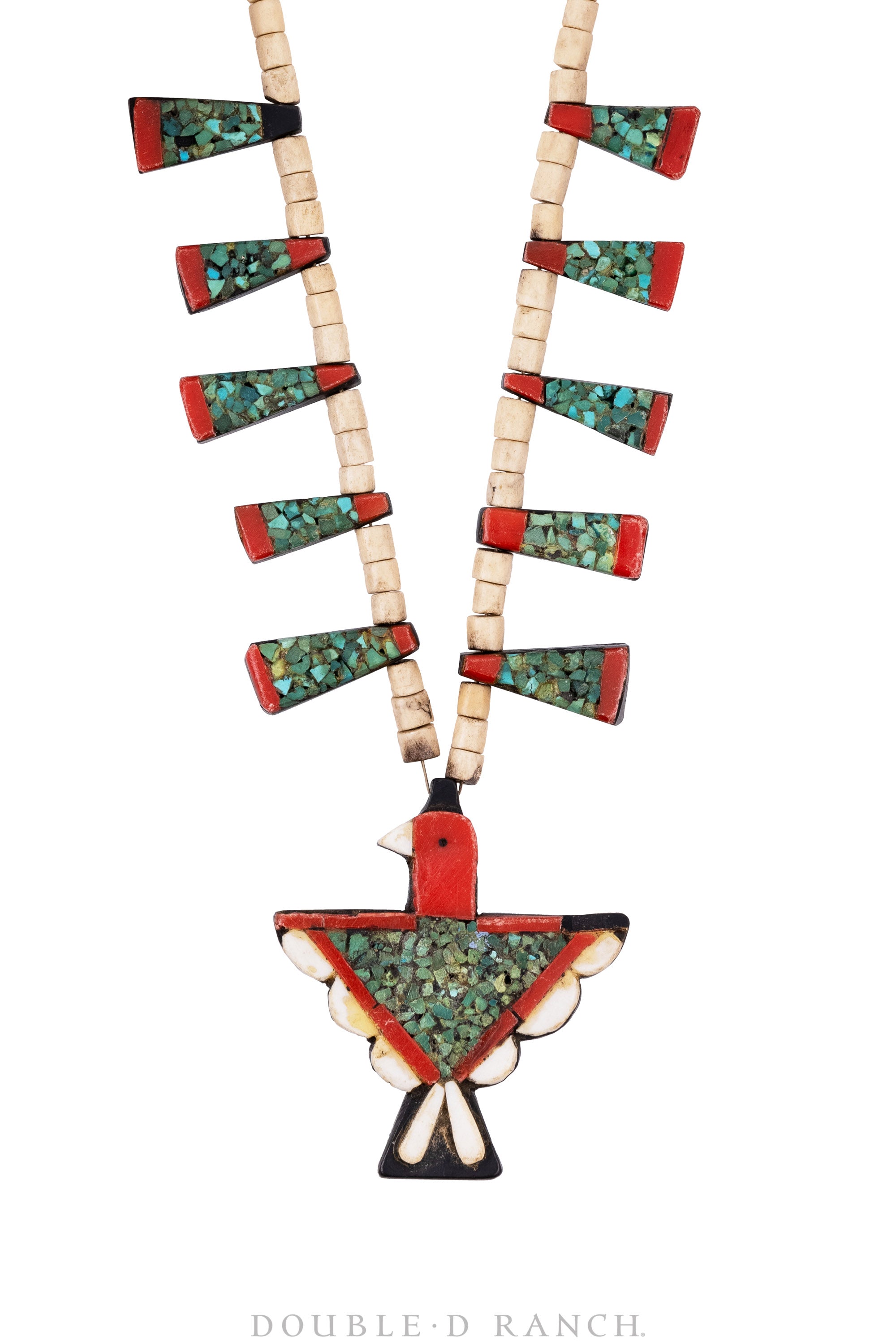 Necklace, Thunderbird, Santo Domingo Depression, Battery Bird, Vintage ‘40s, 1351
