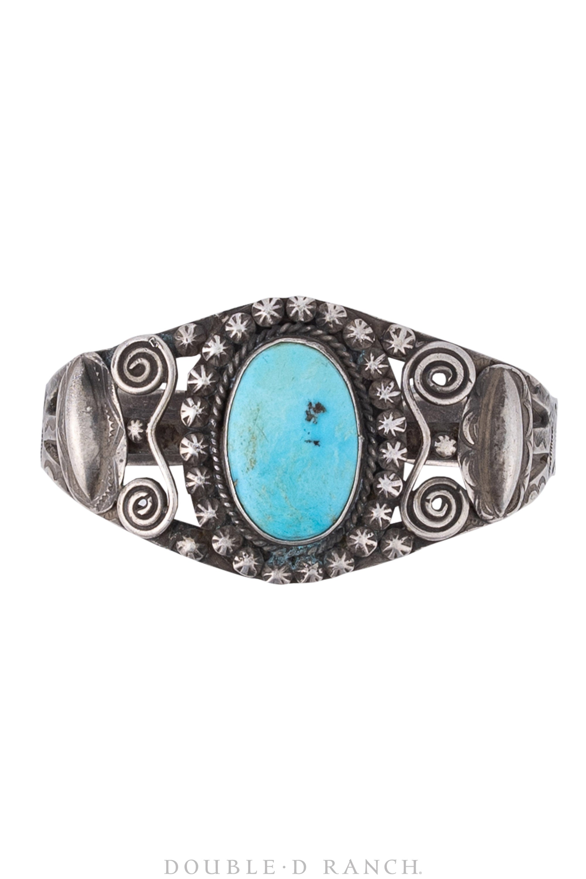 Cuff, Natural Stone, Turquoise, Single Stone, Vintage, 3033