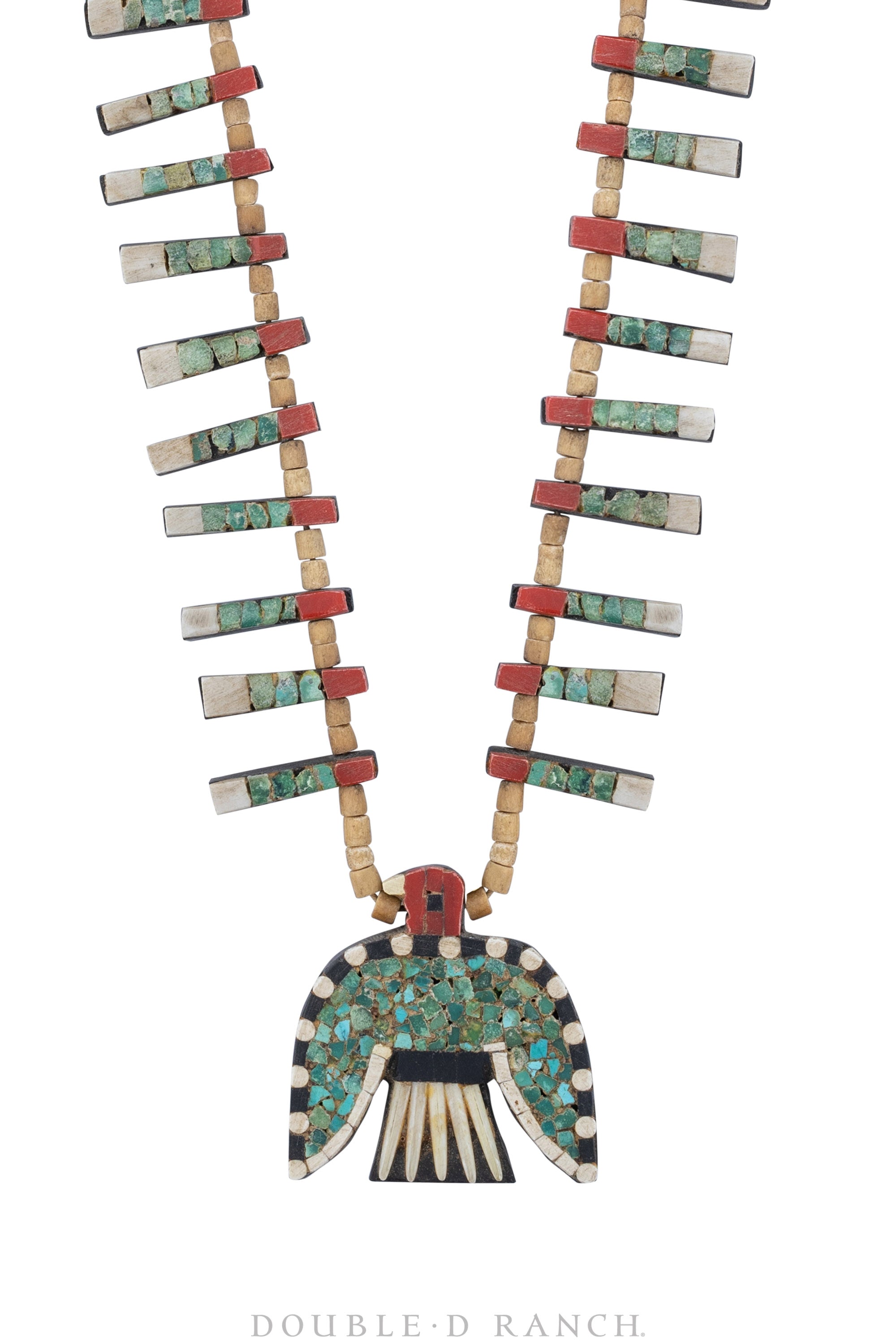 Necklace, Thunderbird, Santo Domingo Depression Thunderbird, Large, Vi