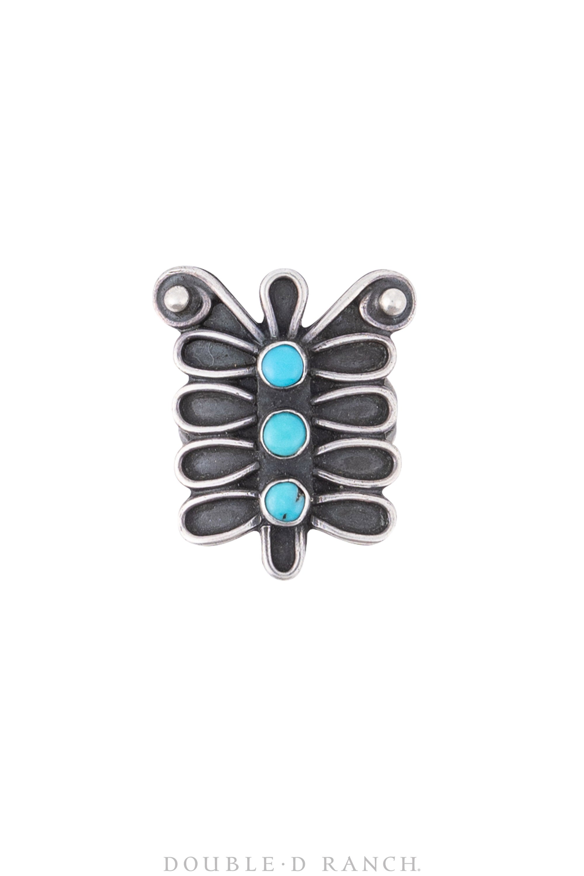 Ring, Turquoise, Butterfly, Vintage, 877