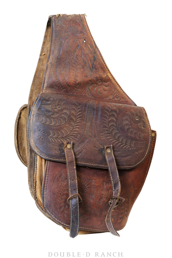 Miscellaneous, Saddlebags, Hand Tooled, Martinez, Saddlery, Vintage, 5