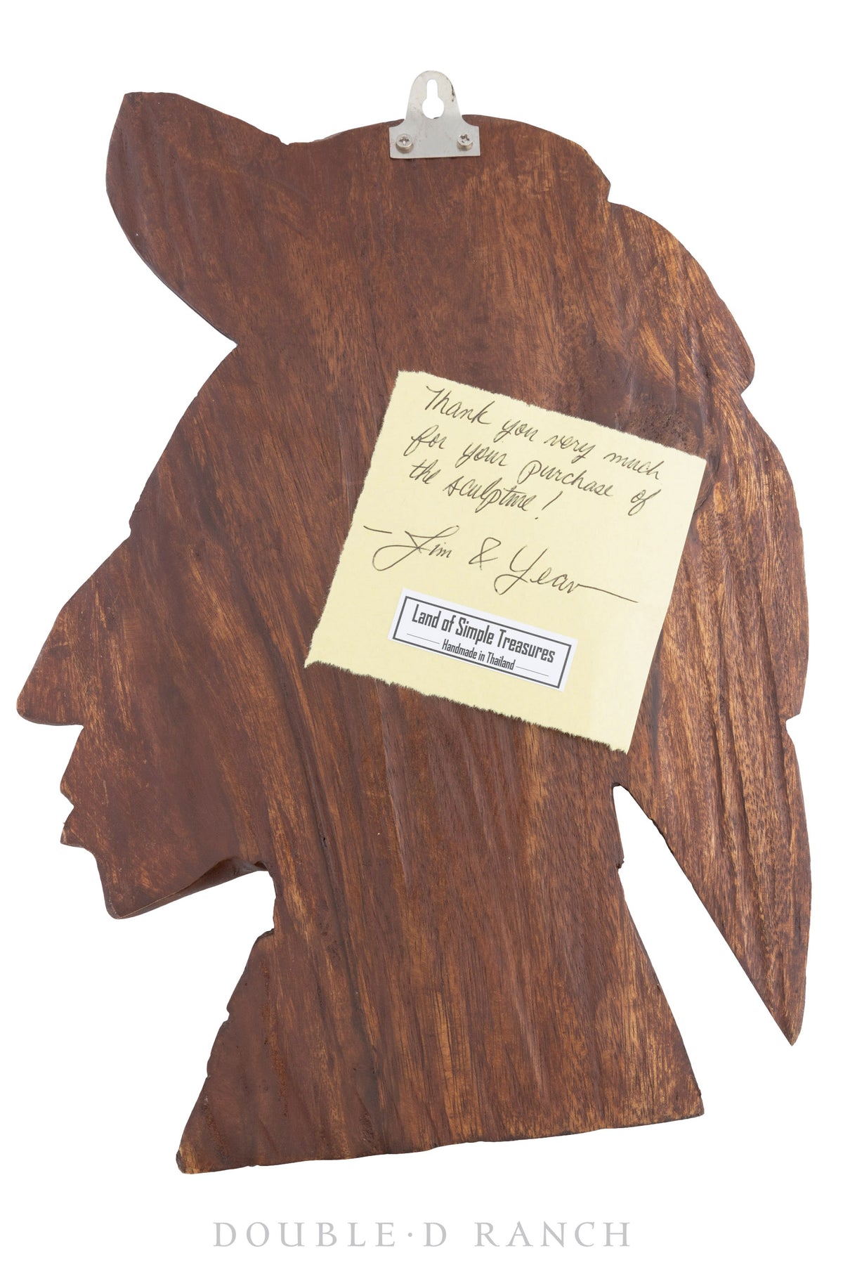 Miscellaneous, Folk Art, Carving, Native American in Profile, Vintage, 651