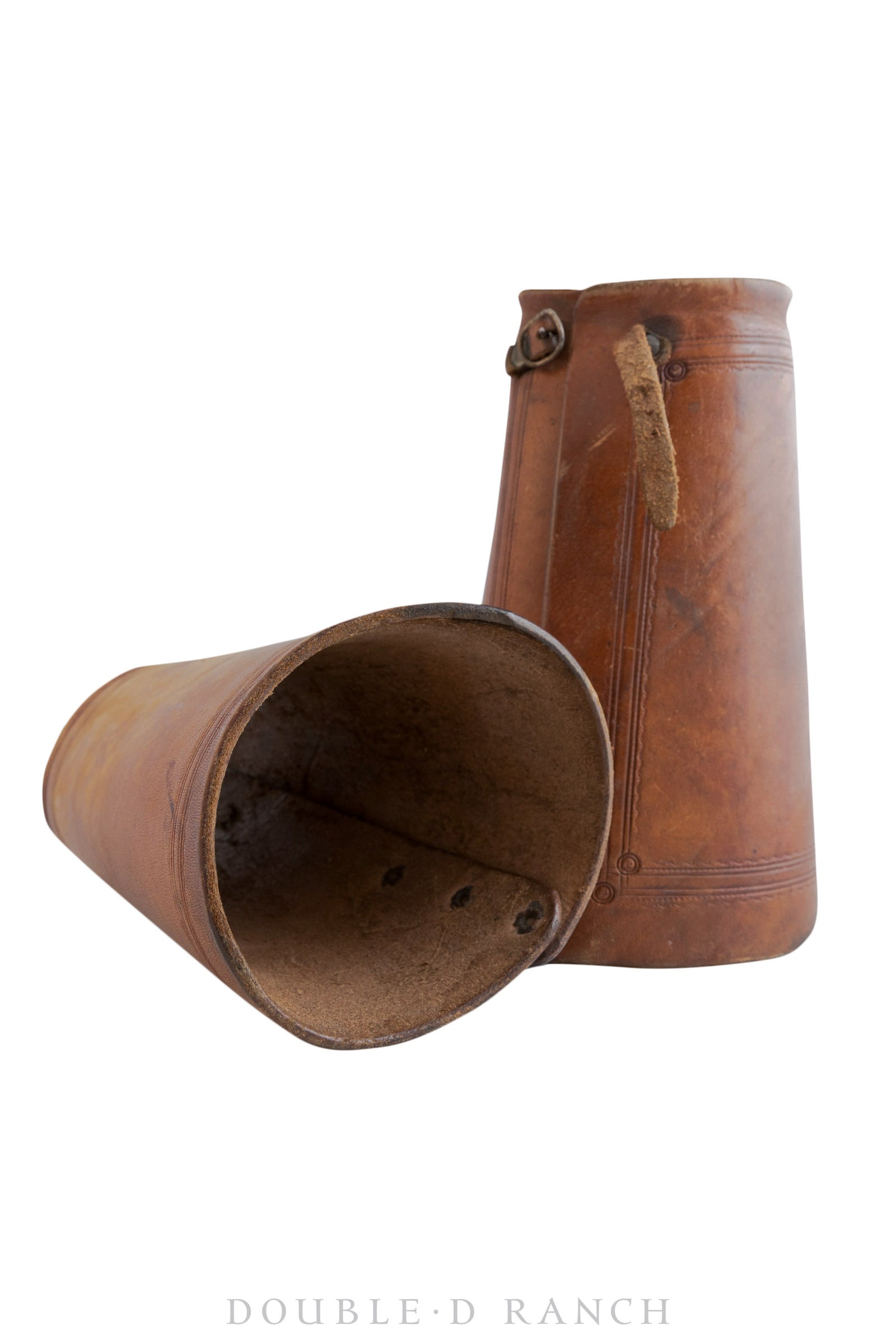 Gauntlets, Western, Leather, Tooling, Vintage ‘40s, 3204