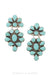 Earrings, Oscar Betz, Triangle, Turquoise, Hallmark, 512T2