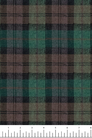 Fabric by the Yard, Plaid, Brownwatch, Pinewoods, 108